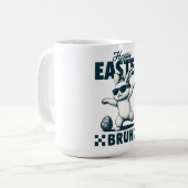 Grappig Koel Paashaas Zwart-wit Koffiemok (Voorkant links)
