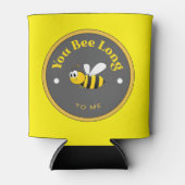 GRAPPIG Koelbox - Je bent lang voor mij - Bijen Blikjeskoeler (Voorkant)