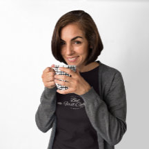 Grappig koffie citaat - zwart