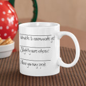 Grappig Koffie Drinker Gift Niet in staat om te co Koffiemok