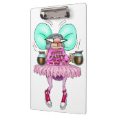 Grappig koffie fee werkplek klembord (Links)