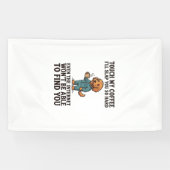 Grappig koffie hond vintage graveer shirt ontwerp_ spandoek (Horizontaal)