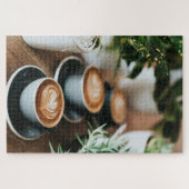 Grappig Koffie Liefhebber Programmeur Kat Ontwerp Legpuzzel (Horizontaal)