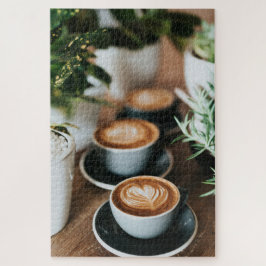 Grappig Koffie Liefhebber Programmeur Kat Ontwerp Legpuzzel