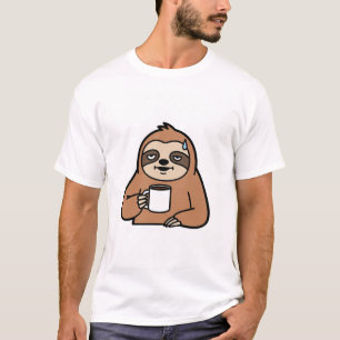 Grappig Koffie Luiaard T-shirt   Mijn Spirit Anima