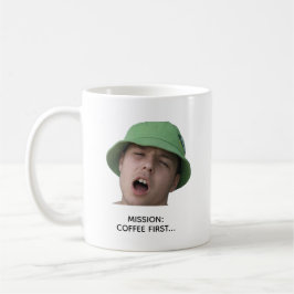 Grappig Koffie Missie Badkamer Paniek Meme Design Koffiemok