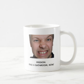 Grappig Koffie Missie Badkamer Paniek Meme Design Koffiemok