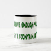 Grappig koffie-Mok met Gezegde Tweekleurige Koffiemok (Center)