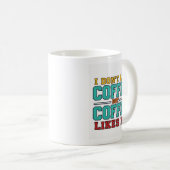Grappig koffie typografie ontwerp koffiemok (Voorkant rechts)