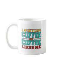 Grappig koffie typografie ontwerp 