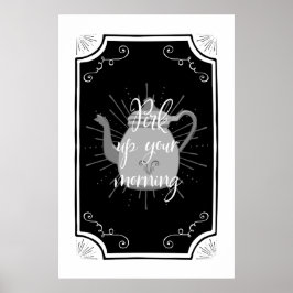 Grappig Koffiebord Poster