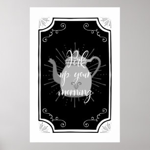 Grappig Koffiebord Poster