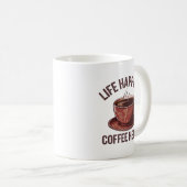 Grappig koffieleven woordkunst  koffiemok (Voorkant rechts)
