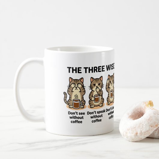 Grappig koffiemok (Met donut)
