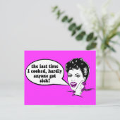 Grappig koken briefkaart (Staand voorkant)