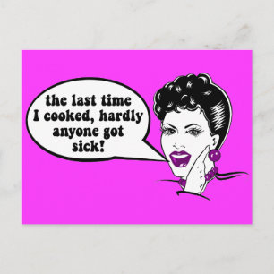 Grappig koken briefkaart