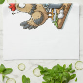 Grappig Koken Kip Schort – Hen maken soep Theedoek (Gevouwen)