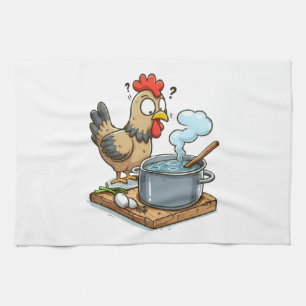 Grappig Koken Kip Schort – Hen maken soep Theedoek
