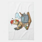 Grappig Koken Kip Schort – Hen maken soep Theedoek (Verticaal)