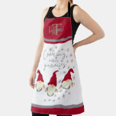 Grappig koken met mijn Gnomen Feestdagen Design Ad Schort (Insitu)