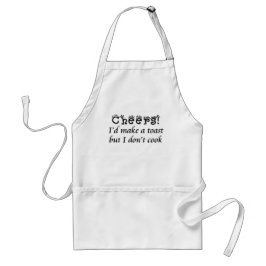 Grappig koken, slecht koken, keukenkleding standaard schort