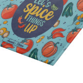 Grappig koken van specerijen in een vegetatief pat snijplank (Hoek)