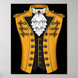 Grappig Koloniaal 18e-eeuws Historisch Amerika Poster