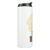 Grappig Konijn Beste Leraar Thermosbeker (Gedraaid links)