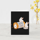 Grappig Konijn Bunny Anti Depressivum Dierenpark J Kaart (Gele Bloem)