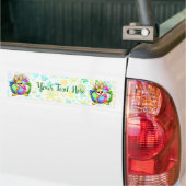 Grappig konijn dat een paasei bijt bumpersticker (Op Truck)