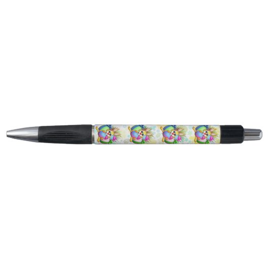 Grappig konijn dat in een paasei bijt pen (Voorkant)
