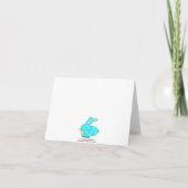 Grappig Konijn Eten Blank Kaart 1 (Achterkant)