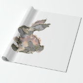 Grappig Konijn Haakwerk Patchwork Camo Konijn Gelu Cadeaupapier (Uitgerold)