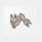 Grappig Konijn Haakwerk Patchwork Camo Konijn Gelu Fleece Deken (Voorkant (Horizontaal))