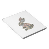 Grappig Konijn Haakwerk Patchwork Camo Konijn Gelu Notitieblok (Schuin)
