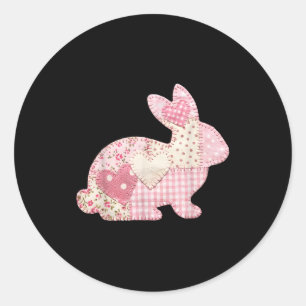 Grappig Konijn Hart Bloemstuk Konijn Gelukkige Pa Ronde Sticker