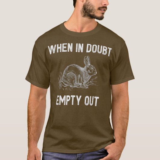 Grappig konijn jacht grote sarcastische jager t-shirt (Voorkant)