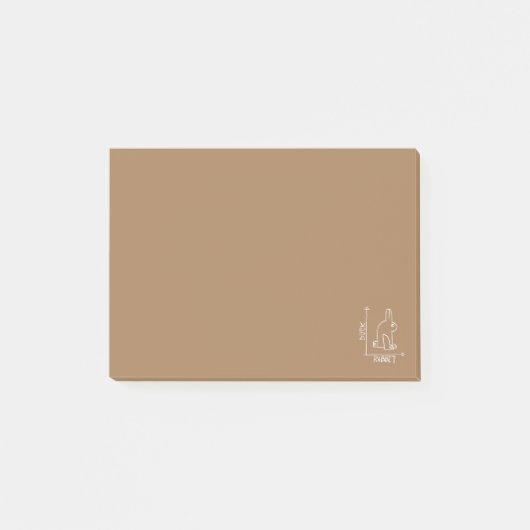 Grappig konijn of eend, diptiek met wilde dieren post-it® notes (Voorkant)