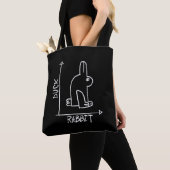 Grappig Konijn of Eend, diptiek met wilde dieren Tote Bag (Dichtbij)