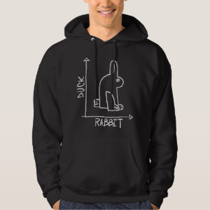 Grappig konijn of eend, diptiek van wilde dieren K Hoodie