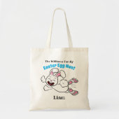 Grappig konijn paasei jacht tote bag (Voorkant)