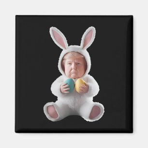 Grappig Konijn Pasen Trump Meme Gelukkig Pasen  Magneet