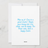 Grappig Konijn Persoonlijke Foto Pasen Vakantiekaa Feestdagenkaart (Achterkant)