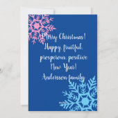 Grappig Konijn Prettig Feestdagen Feestdagenkaart (Achterkant)