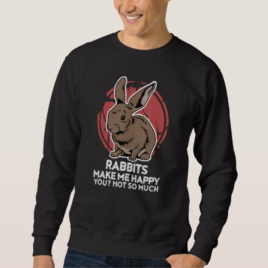 Grappig Konijn Tshirt voor een Konijn Lover (Voorkant)