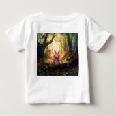 Grappig konijntje in een betoverd bos (Achterkant)