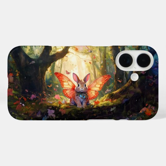 Grappig konijntje in een betoverd bos Case-Mate iPhone case (Achterkant (horizontaal))