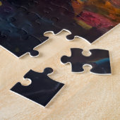 Grappig konijntje in een betoverd bos legpuzzel (Zijkant)