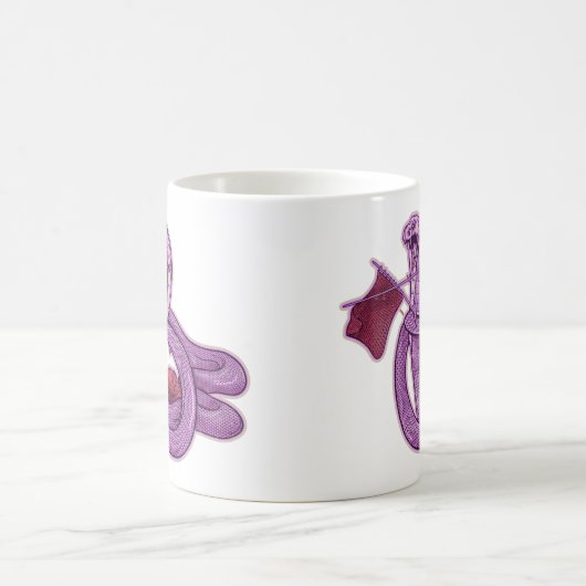 Grappig Koning Cobra Snake Rock Breien Koffiemok (Center)