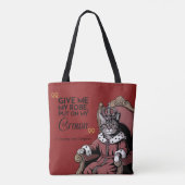Grappig Koninklijk citaat Schattigee Kat Humor Sha Tote Bag (Achterkant)